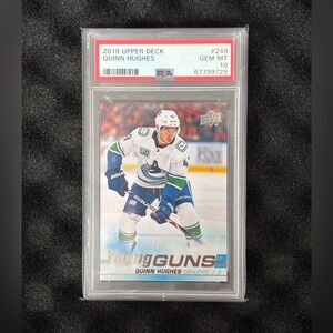 Quinn Hughes 2019 Upper Deck Young Guns Hockey Card